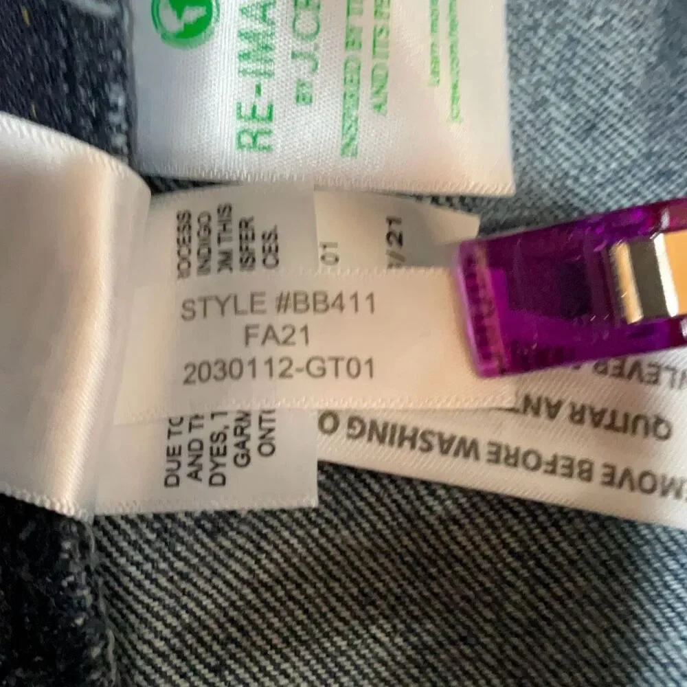 J. Crew Blue Denim 1040 Athletic Tapered Leg Jeans Size 38x32 - Picture 10 of 12